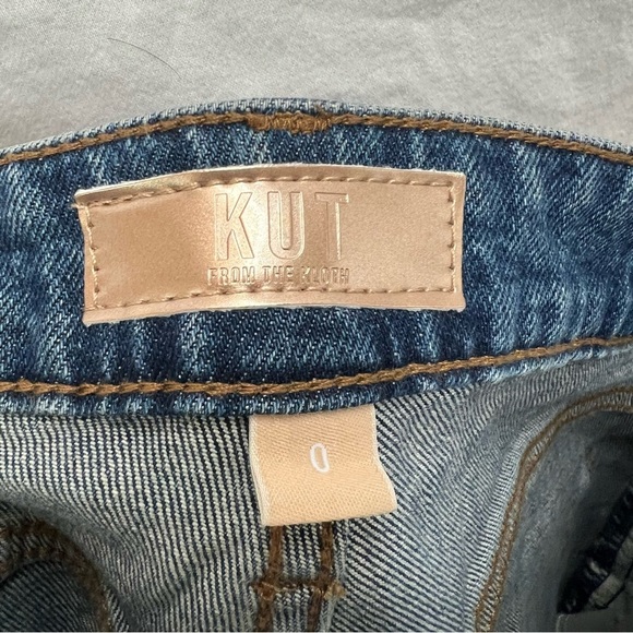 NWT KUT From the Kloth high-rise Hailey Bermuda denim shorts. - Picture 9 of 11